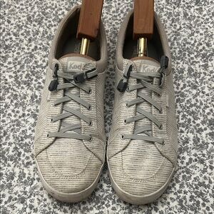 Keds ladies Light Gray Striped Sneakers